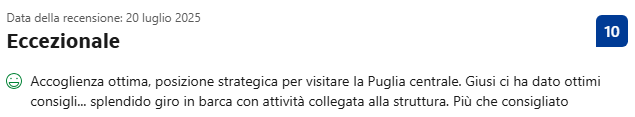 Recensioni case vacanza, Easy Puglia Travel