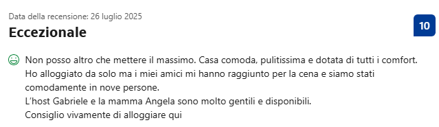 Recensioni, casa vacanze, Trullo House